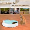 5-Meals Automatic Feeder Auto Pet Feeder 5x270ml Dry and Wet Food Dispenser Cat and Dog Food Dispenser Programmable Timer Portion Control with Voice R