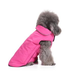 Reflective Dog Cotton Clothes Winter (Option: DZ155 Pink-3XL)