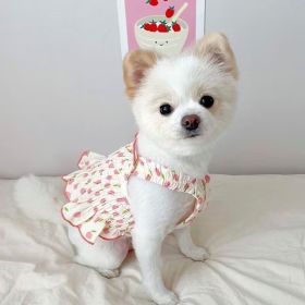 Dog Pet Clothes Summer Halter Skirt (Option: Pink-XL)